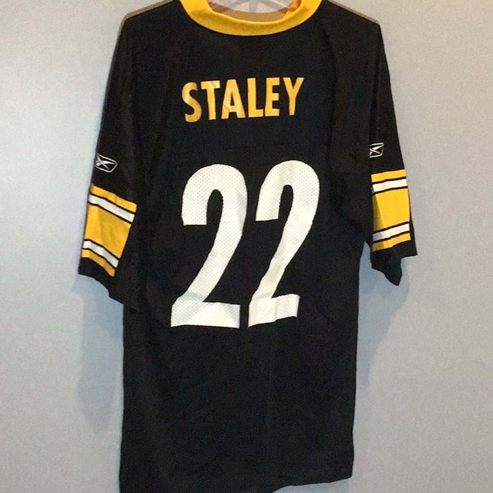 Reebok NFL Duce Staley Pittsburgh Steelers football jersey #22